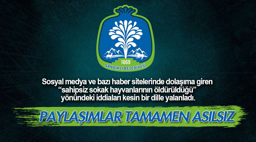Sandıklı Belediyesi: Paylaşımlar tamamen asılsız